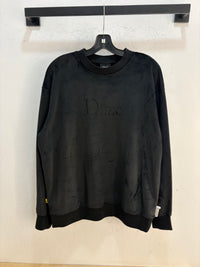 Dime black velour crewneck - size M