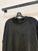 Dime black velour crewneck - size M