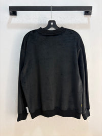 Dime black velour crewneck - size M