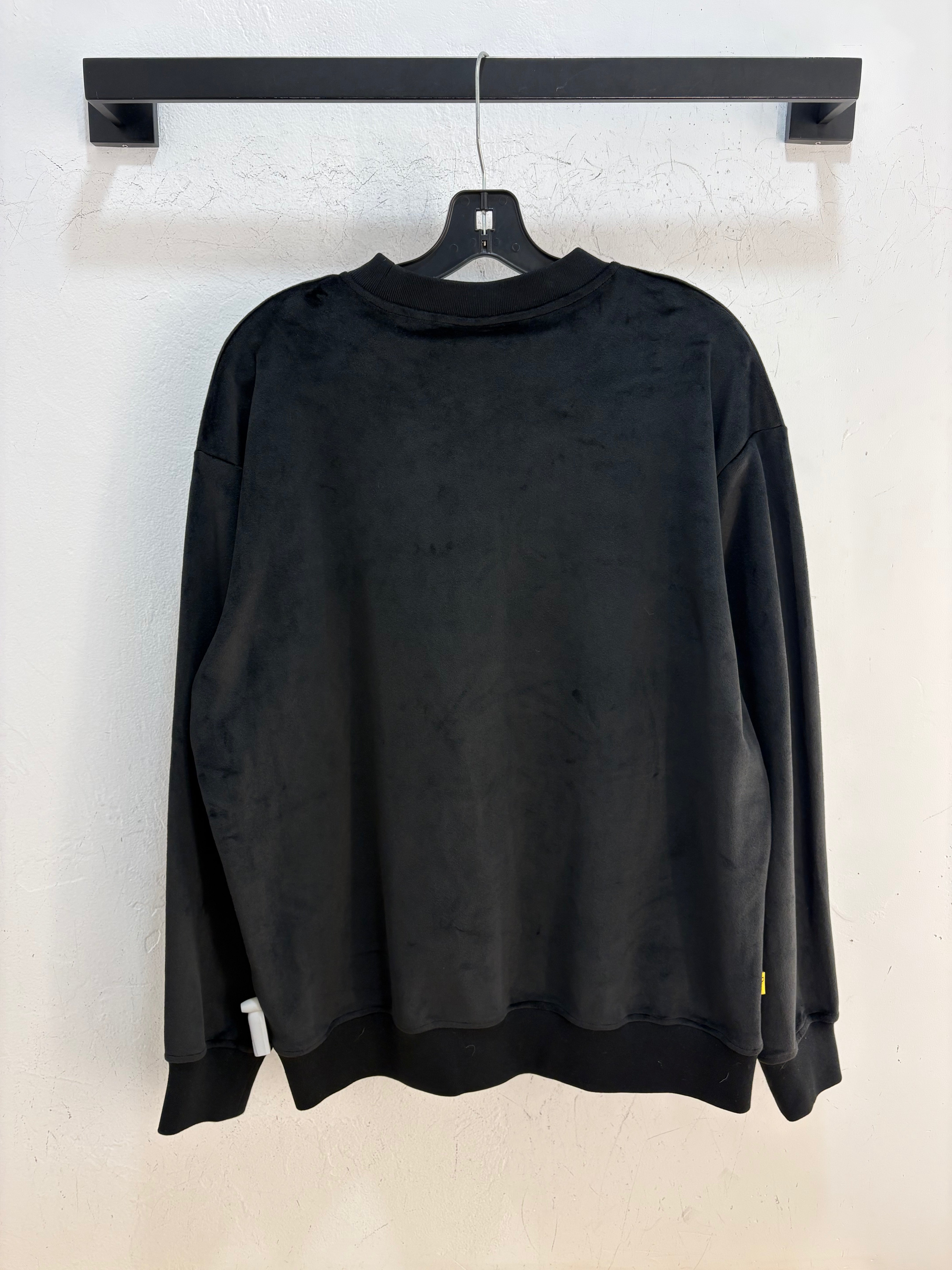 Dime black velour crewneck - size M
