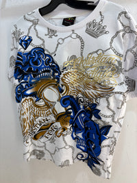 Y2k Christian Audigier affliction AOP tee - size M