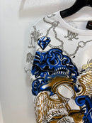Y2k Christian Audigier affliction AOP tee - size M
