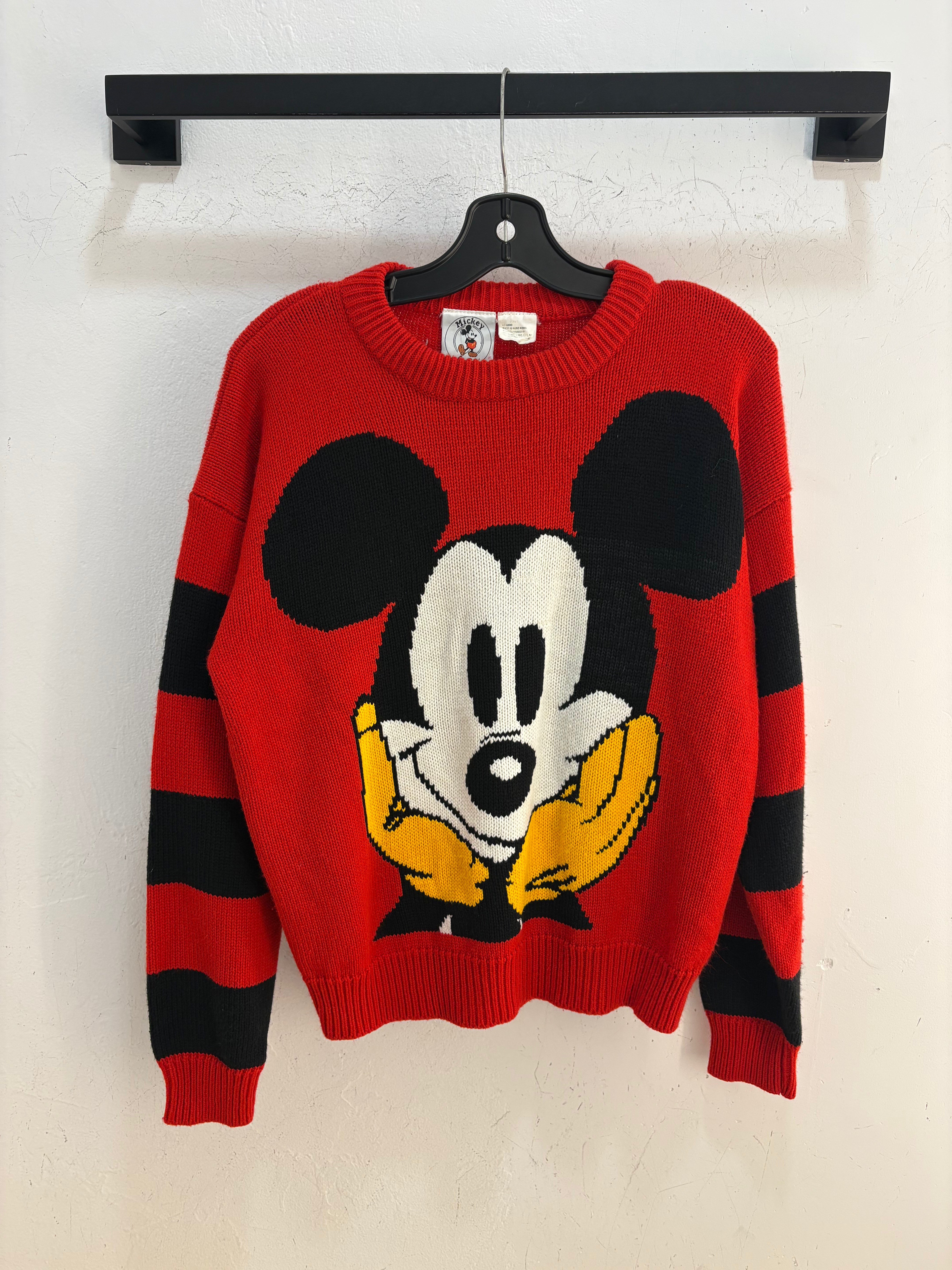 90s Mickey Mouse knit sweater - size S