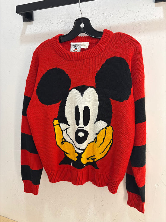 90s Mickey Mouse knit sweater - size S