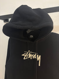 Stussy black logo hoodie - size S