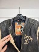Diesel biker leather jacket - size L
