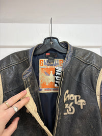 Diesel biker leather jacket - size L