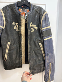 Diesel biker leather jacket - size L