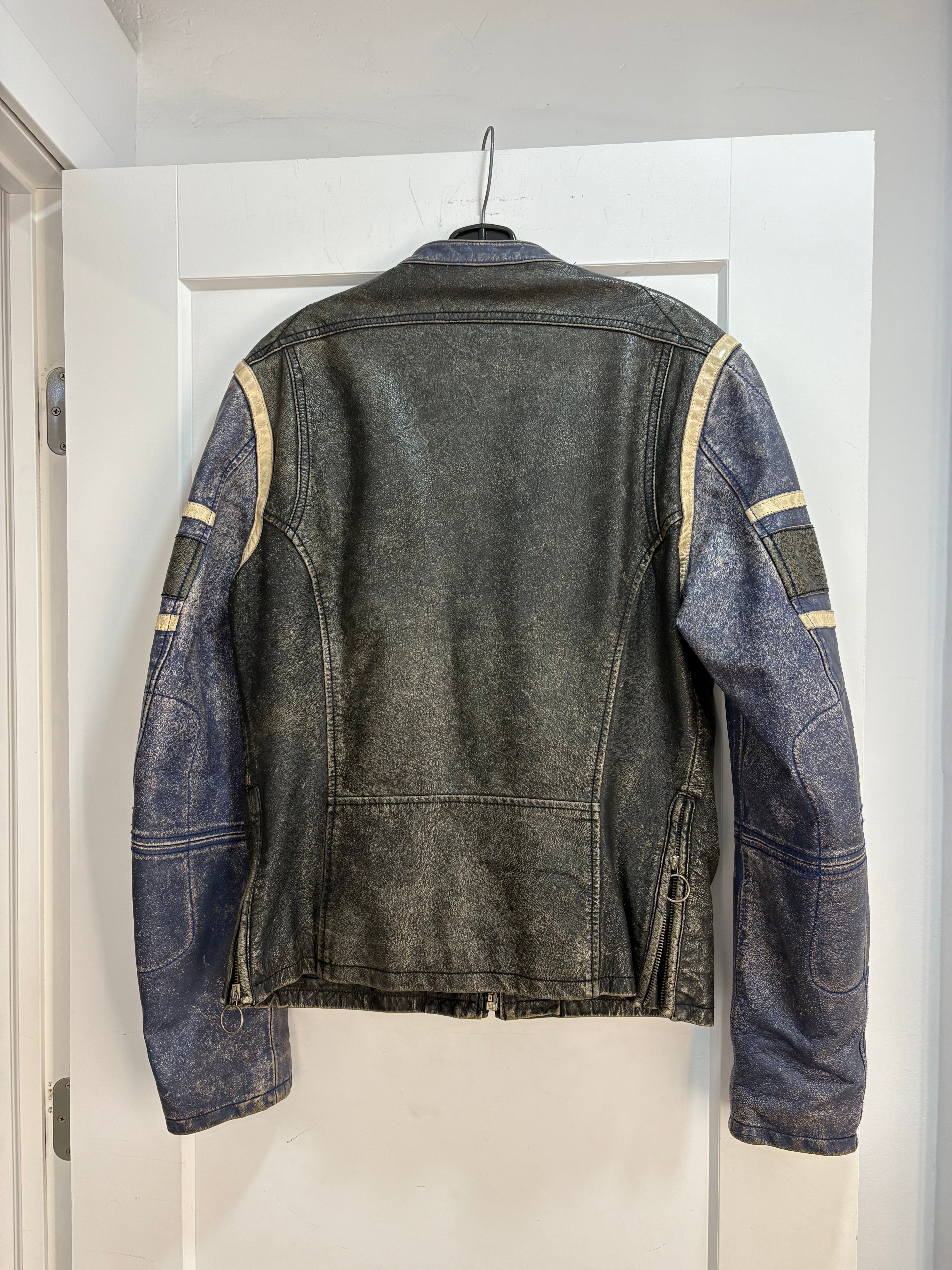 Diesel biker leather jacket - size L