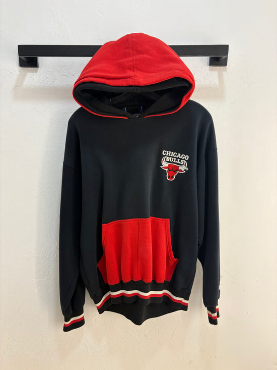 90s Starters Chicago Bulls double hood hoodie - size M
