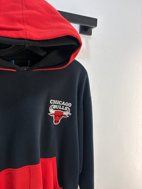 90s Starters Chicago Bulls double hood hoodie - size M