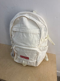 New Supreme white denim backpack