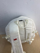 New Supreme white denim backpack