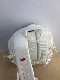 New Supreme white denim backpack
