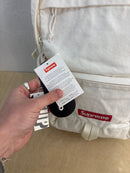 New Supreme white denim backpack