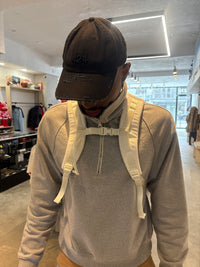 New Supreme white denim backpack
