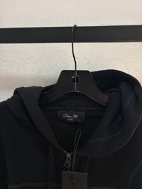 New Dime Black color stitch zip-up hoodie - size XL