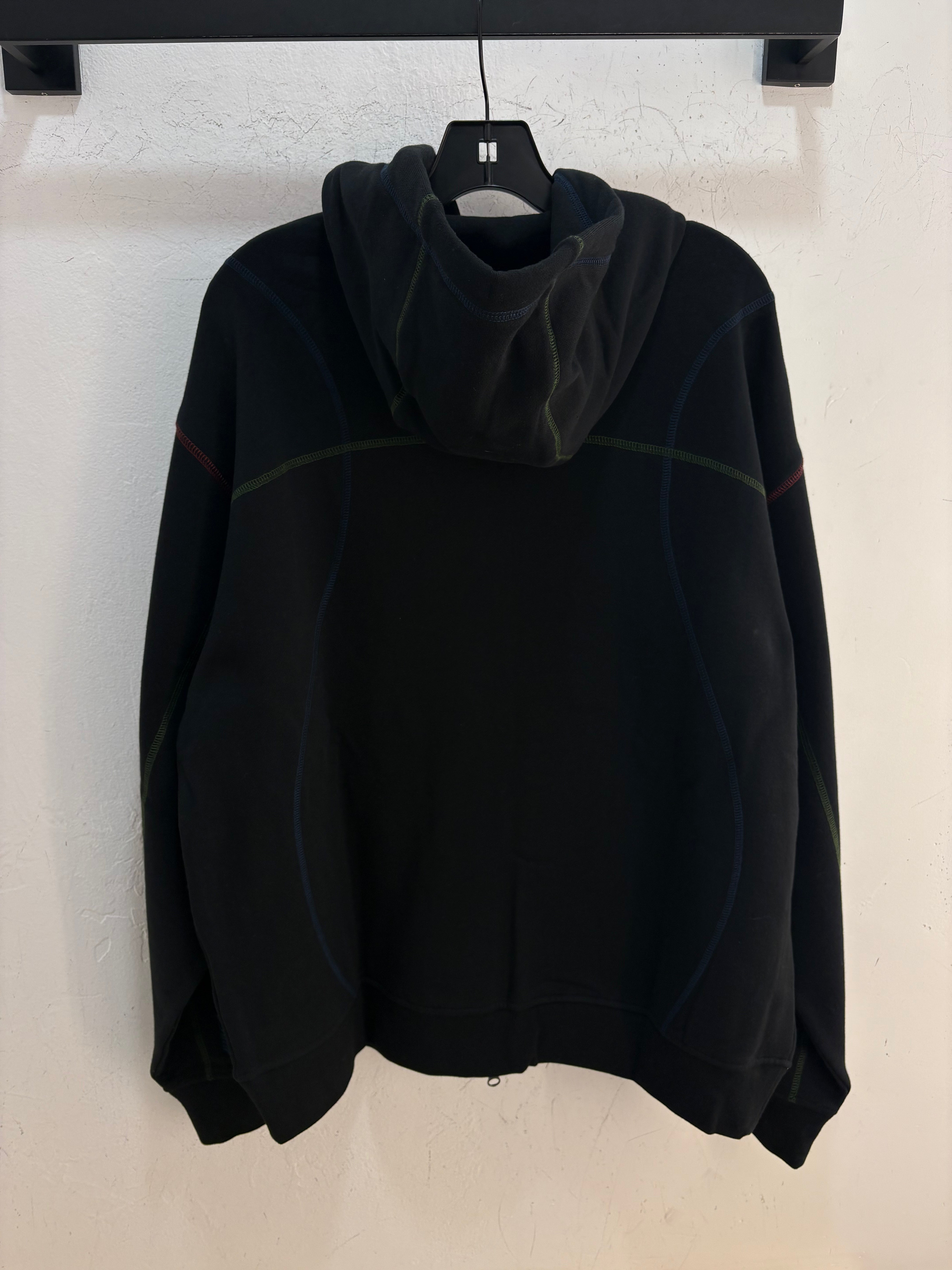 New Dime Black color stitch zip-up hoodie - size XL