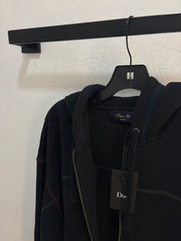 New Dime Black color stitch zip-up hoodie - size XL