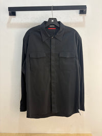 Y2k Prada linea Rossa black button up - size L