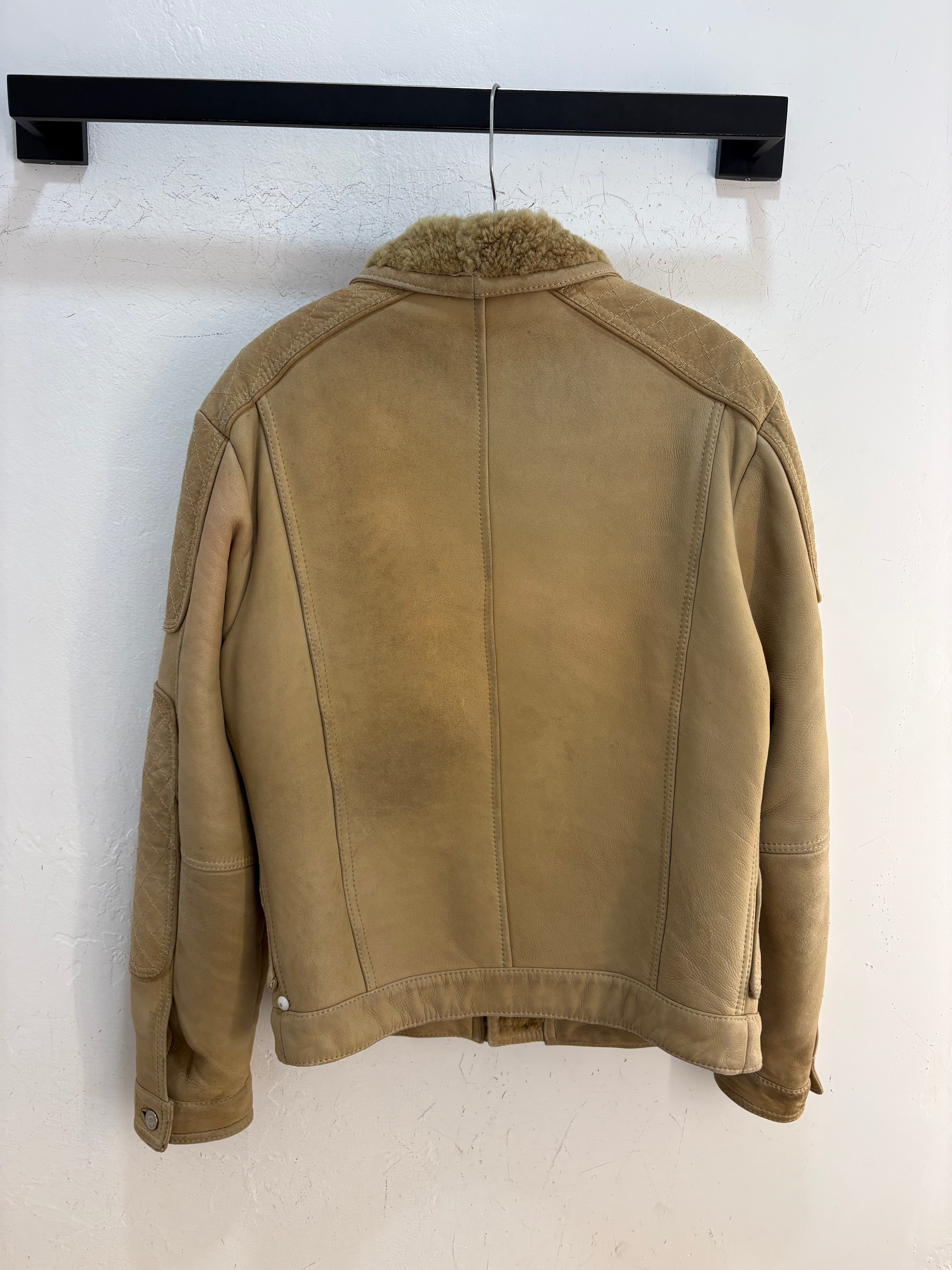 Y2k Versace Jeans shearling jacket - size S