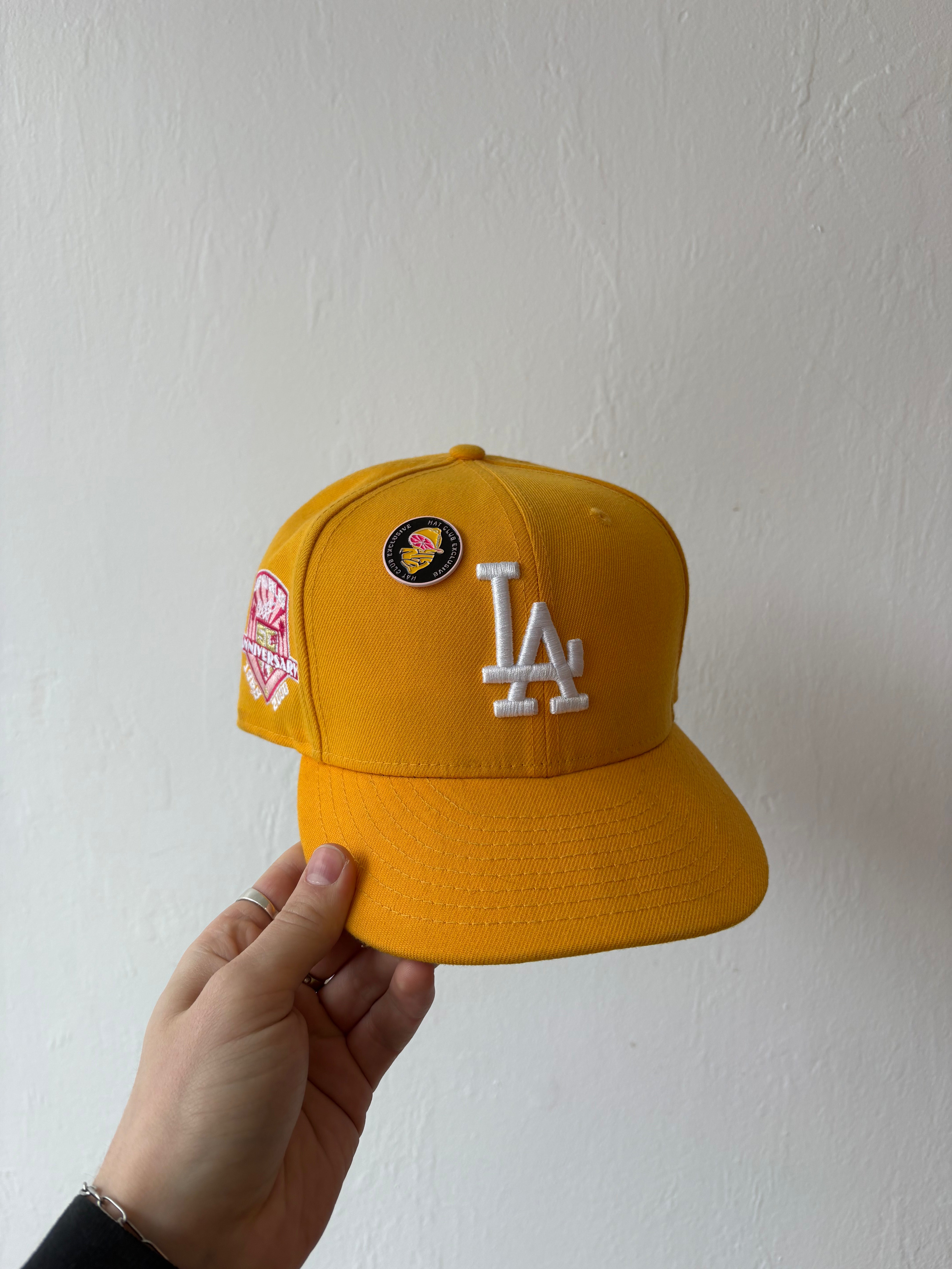 LA Dodgers Hatclub yellow fitted - size 7 1/2