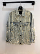 Alexander Wang X distressed denim jacket - size XS