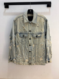 Alexander Wang X distressed denim jacket - size XS