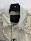 Alexander Wang X distressed denim jacket - size XS