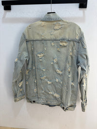Alexander Wang X distressed denim jacket - size XS