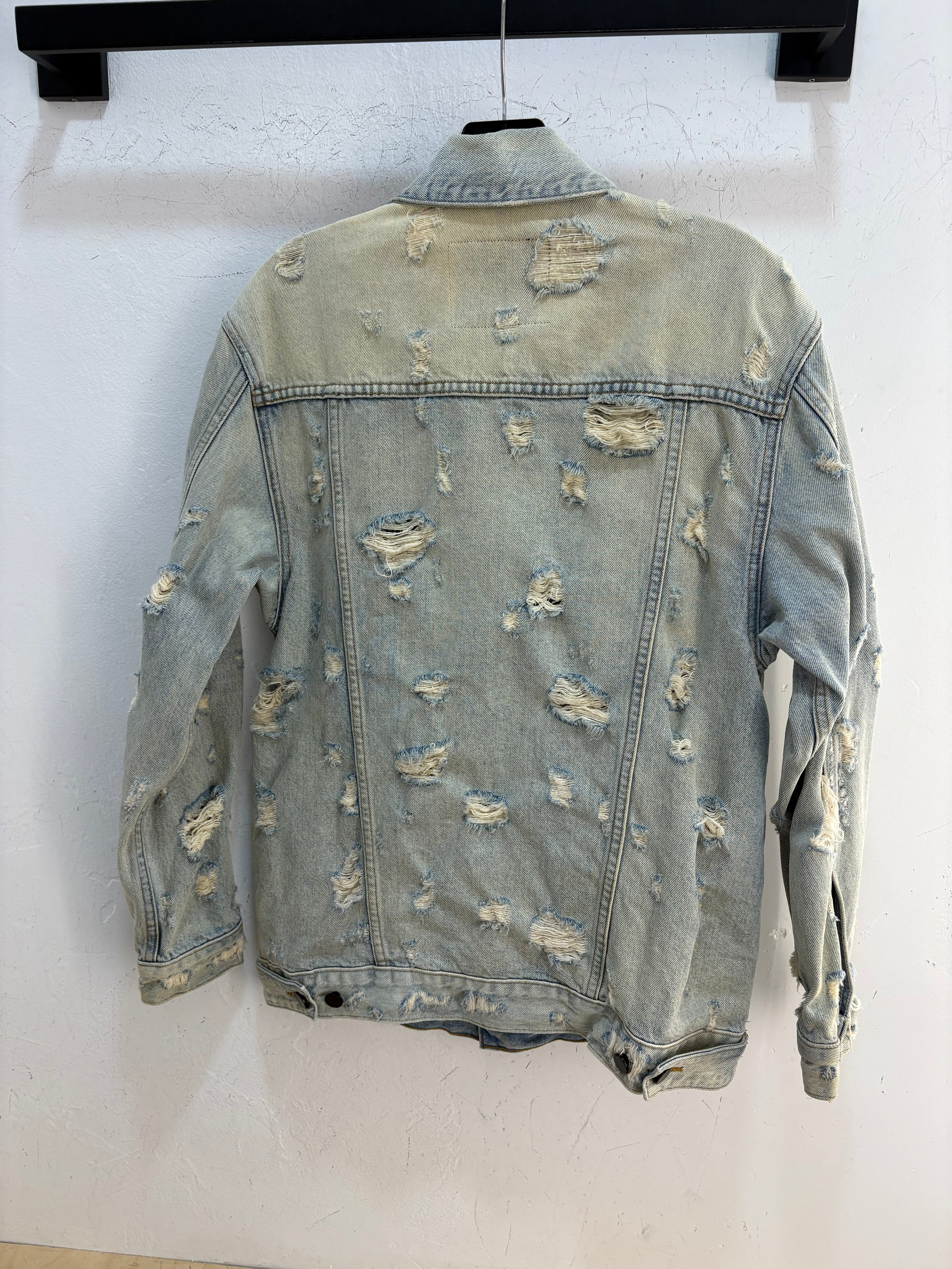 Alexander Wang X distressed denim jacket - size XS