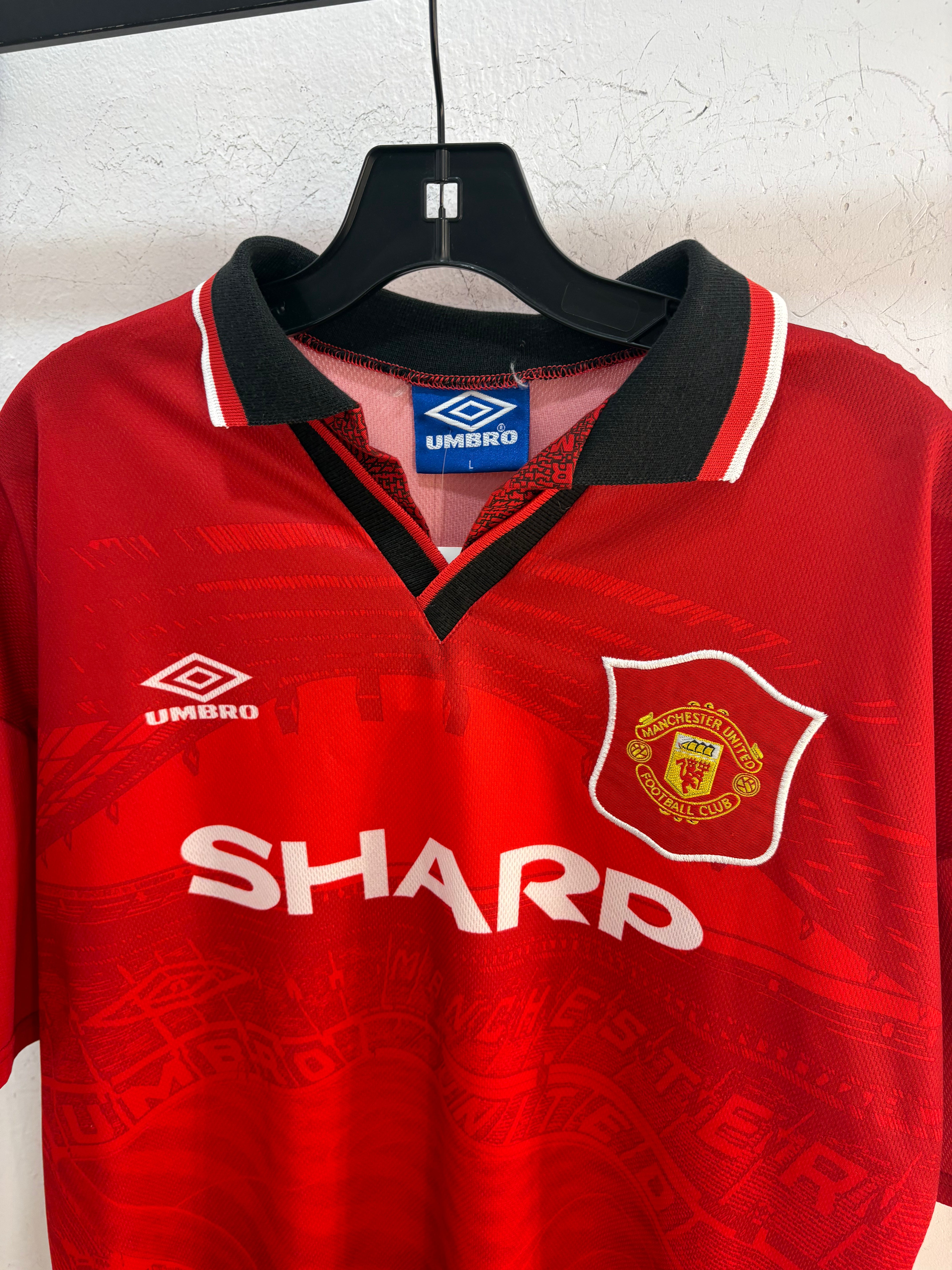 1994 Manchester united home kit - size L