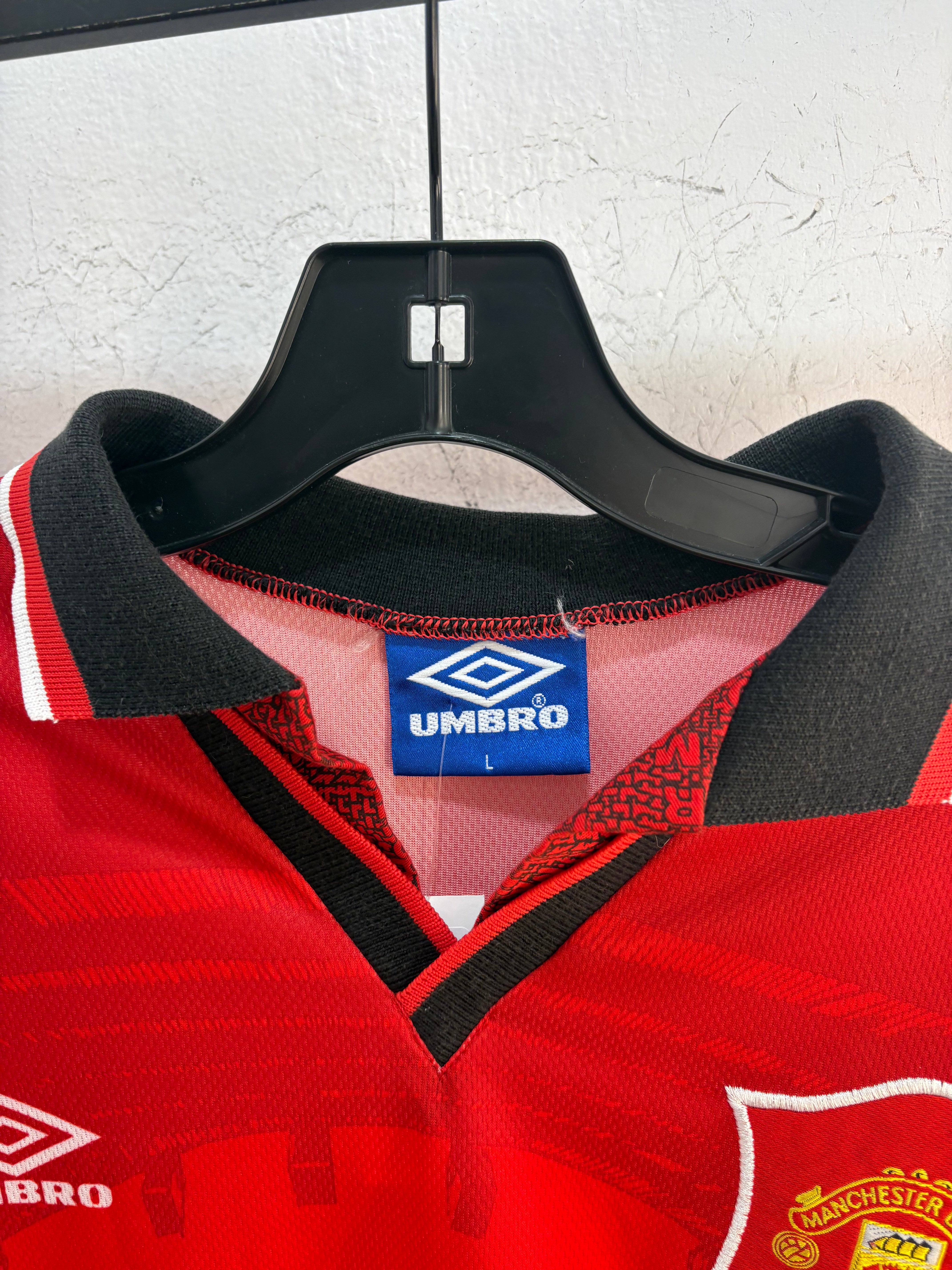 1994 Manchester united home kit - size L