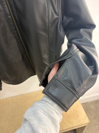 Y2k Point Zero faux leather jacket *flawed - size XL