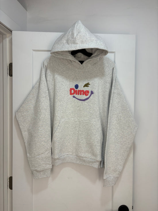 New Dime Smiley grey hoodie - size M