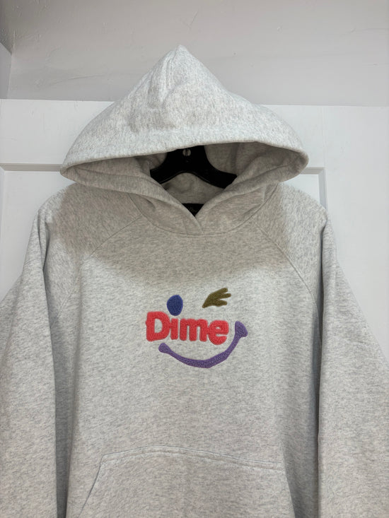 New Dime Smiley grey hoodie - size M