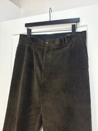 Ecole de Pensée dark brown corduroy pants - size 34