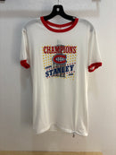 1986 Canadiens stanley cup ringer tee - size L
