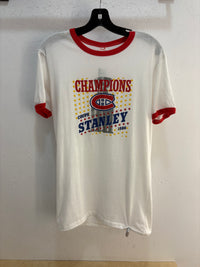 1986 Canadiens stanley cup ringer tee - size L