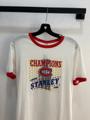 1986 Canadiens stanley cup ringer tee - size L