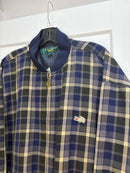 90s Crocodile plaid bomber * distressed - size XXL