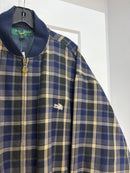 90s Crocodile plaid bomber * distressed - size XXL