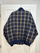90s Crocodile plaid bomber * distressed - size XXL