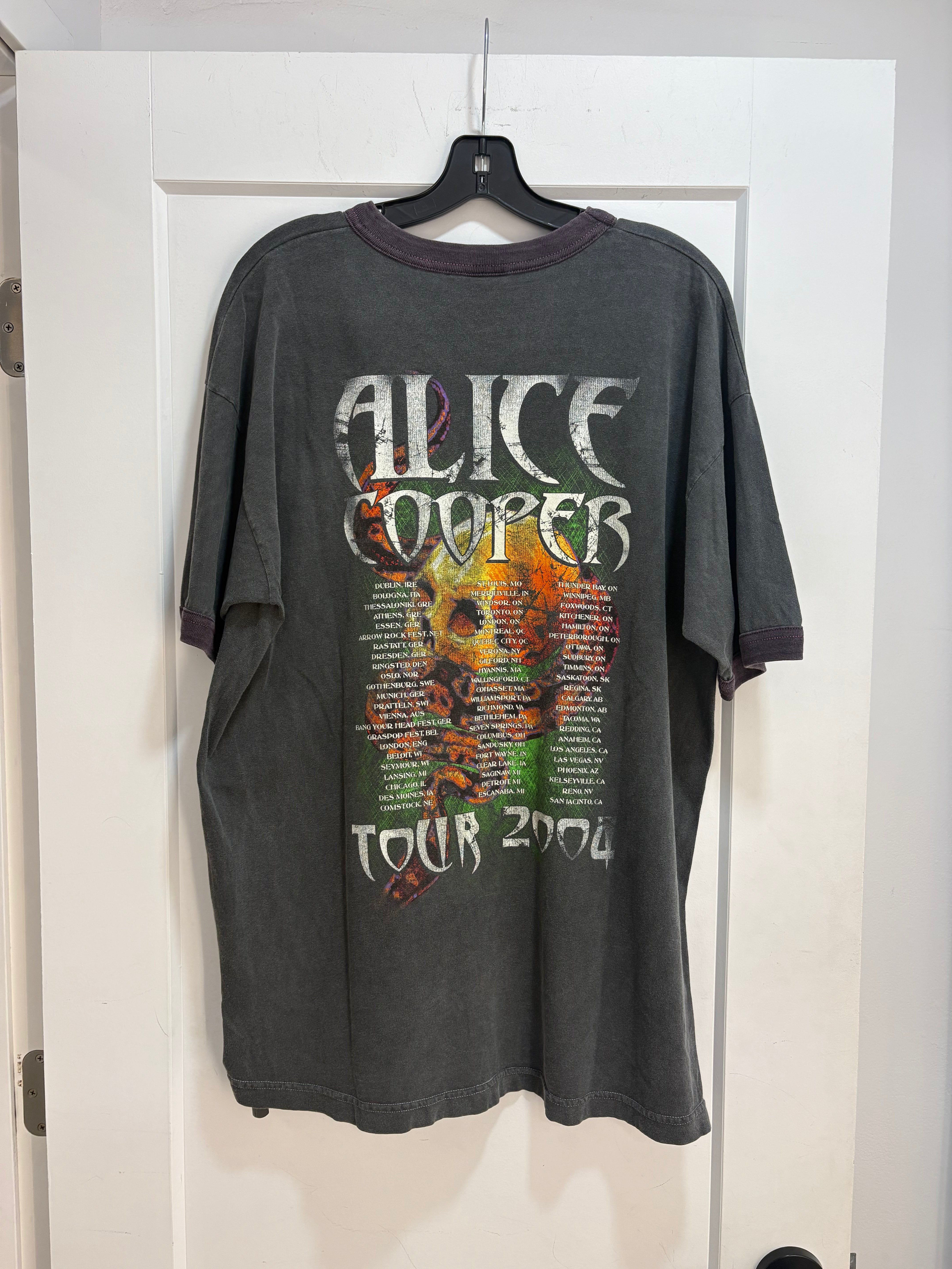 Y2k Alice Cooper tour tee - size XL