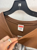 Supreme Mr Carter cartoon brown tee - size XL