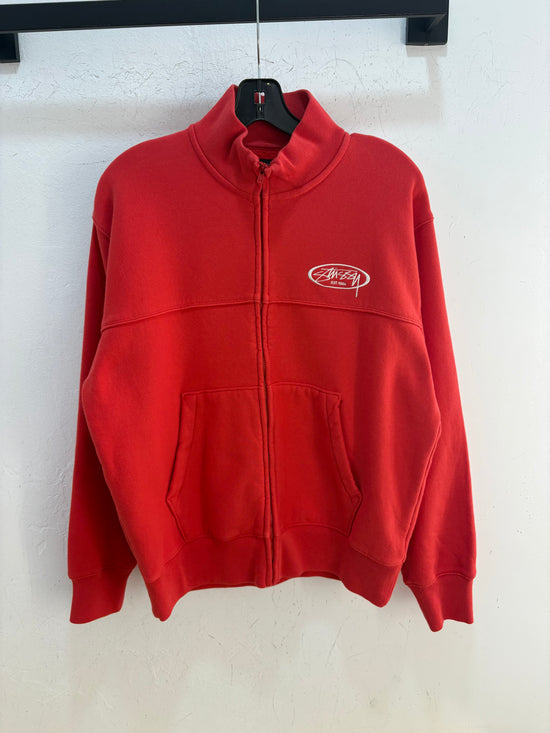 New Stussy red zip up track - size S