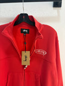 New Stussy red zip up track - size S