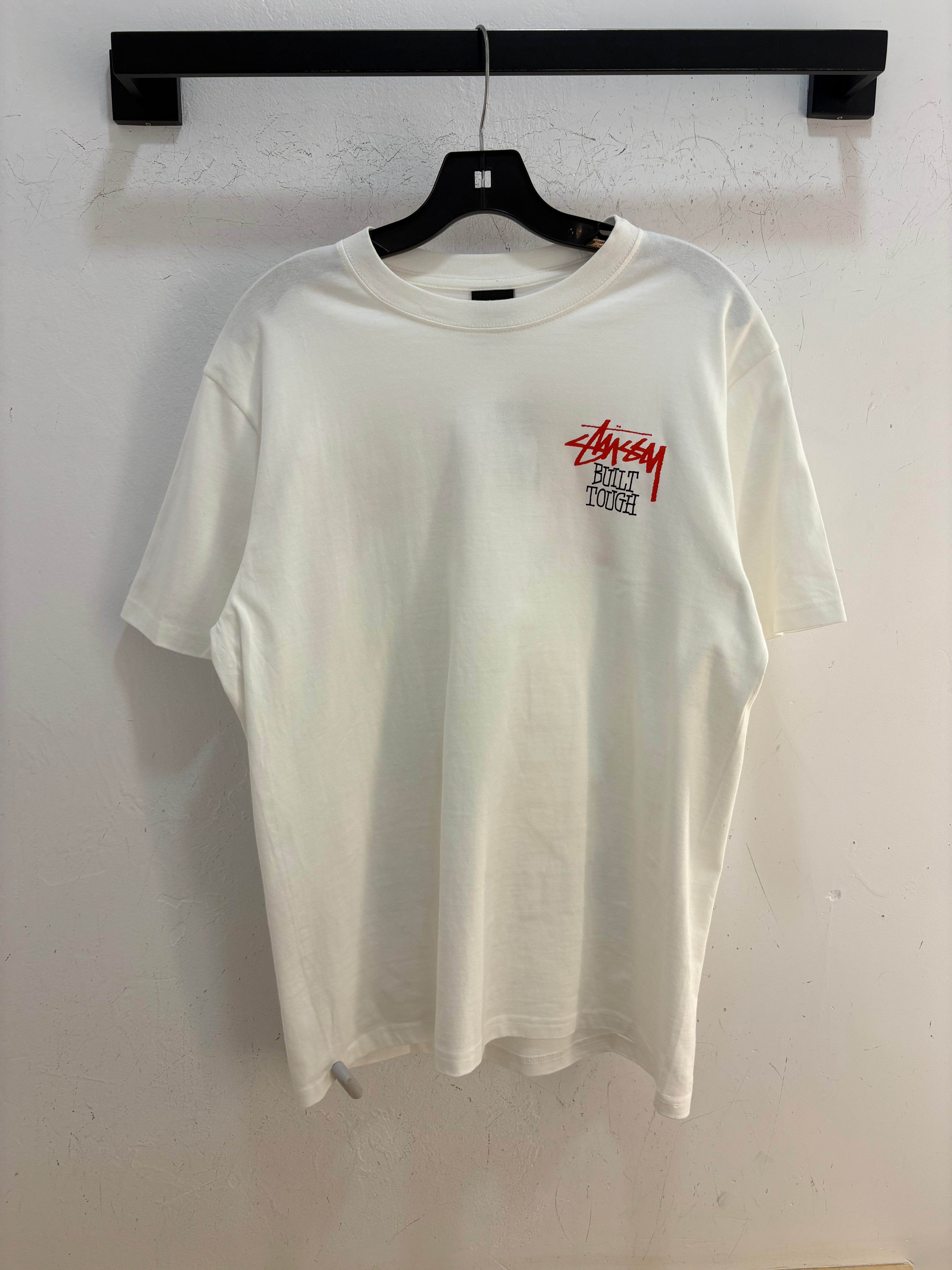 New Stussy build tough white tee - size M