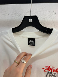 New Stussy build tough white tee - size M