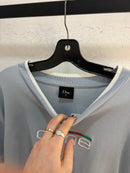 Dime baby blue logo ringer tee - size XL